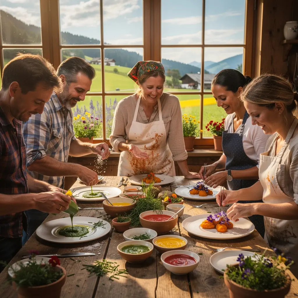 Ein veganes Gericht mit farbenfrohen Zutaten, kreativ in einer SchГјssel angerichtet.
